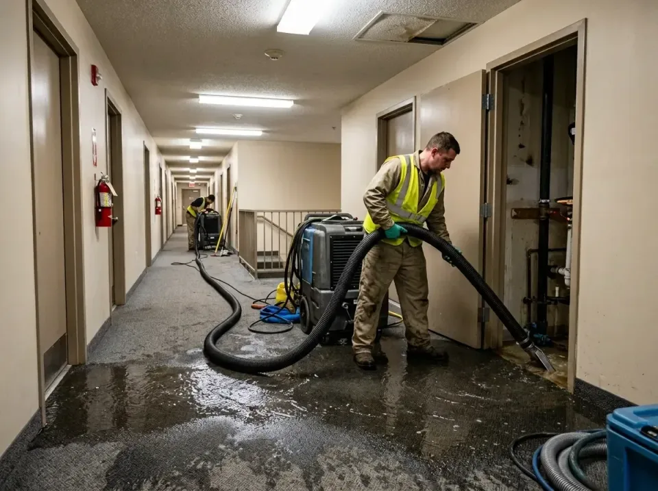 multi-unit-apartment-hallway-f-005 — frequently asked questions, Emergency Burst Pipe Water Extraction & Removal in Wrightsb…